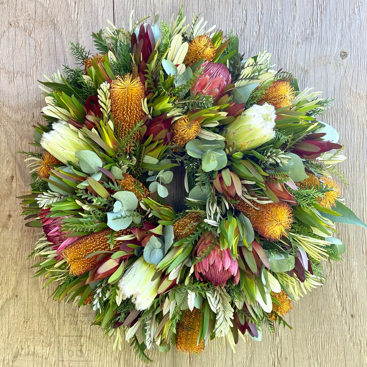 Anuhea Mixed Protea Wreath