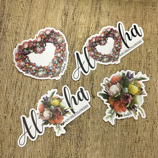 Love” 4-Pack Anuhea Flowers Stickers