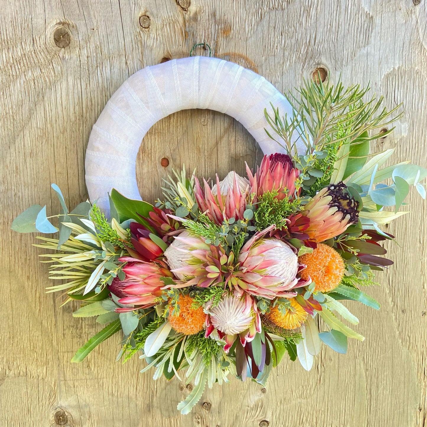 Anuhea Farmhouse Protea Wreath